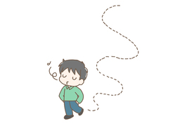 walk aroundのイラスト